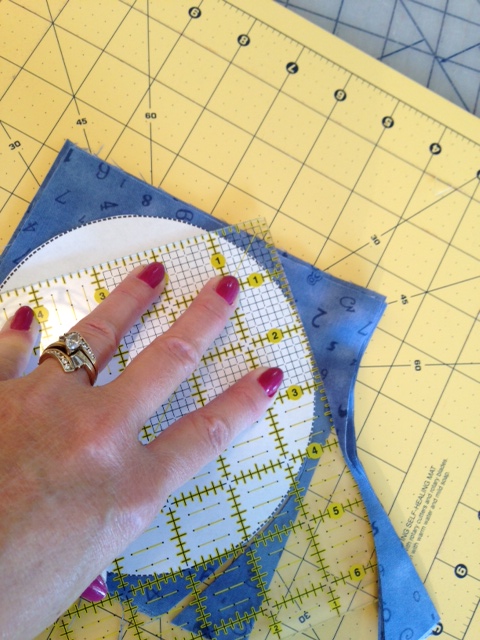 Wonder under stack & cut circles hold tight