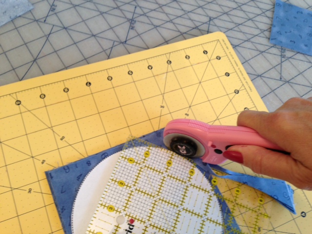 Wonder under stack & cut circles too