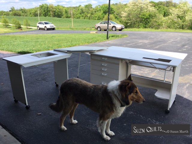 Suzn+Quilts+New+Sewing+Tables+w+Nemo