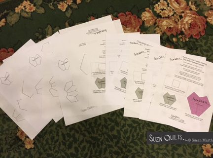 Suzn+Quilts+check+Dresden+plate+accuracy+papers